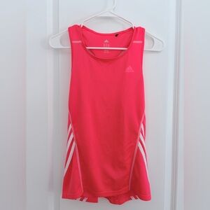 Adidas Women's Vibrant Pink Camisole with White Stripes